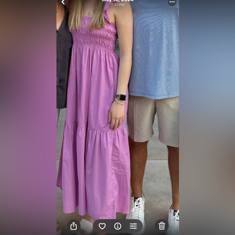 French Connection Purple Tiered Maxi dress